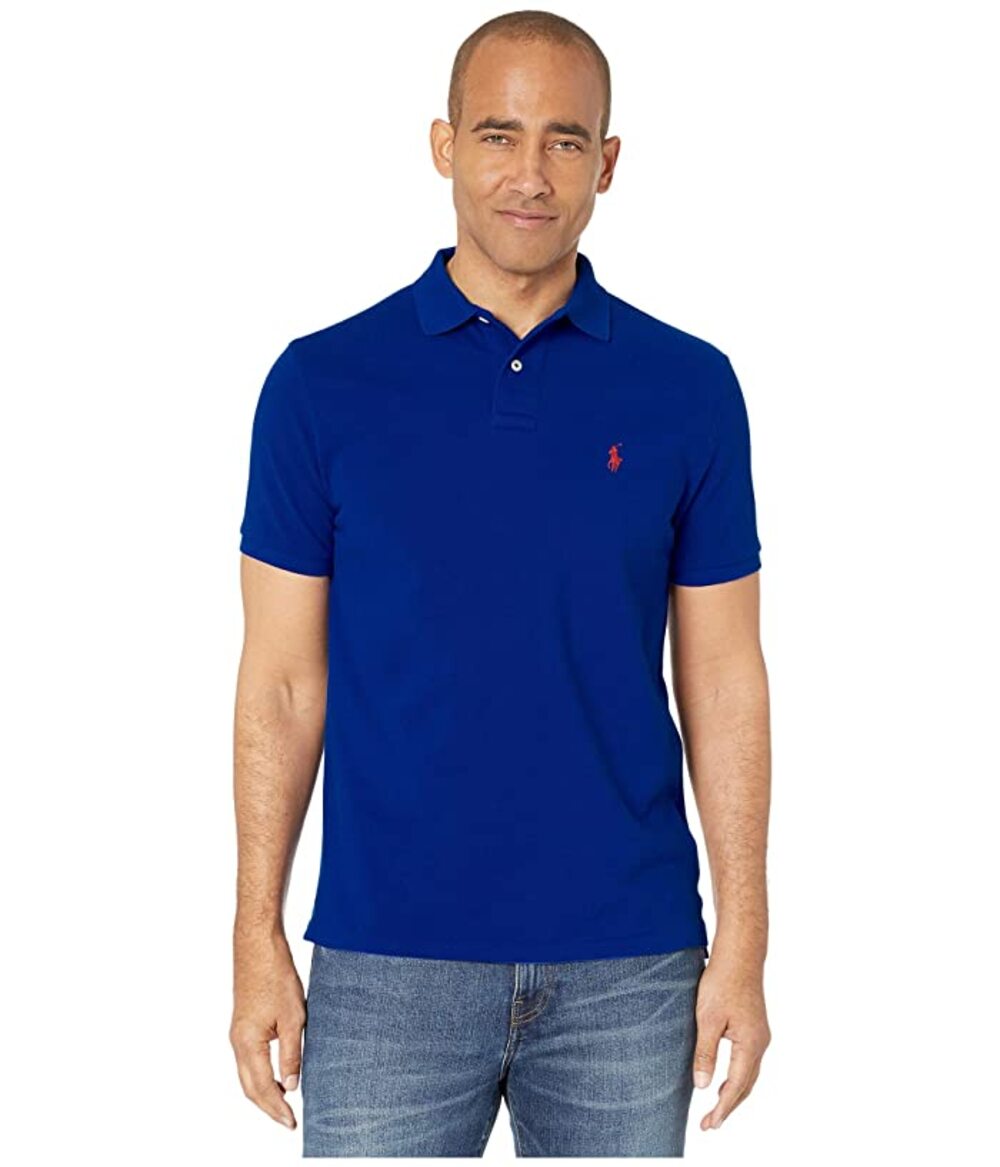 NWT Polo Ralph Lauren Custom Slim Fit Short Sleeve Pique Polo Men Size SM